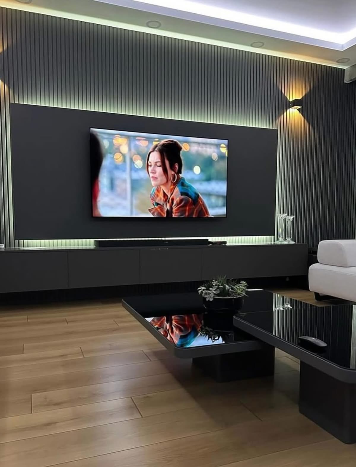 Modern Luxe Entertainment Wall Unit